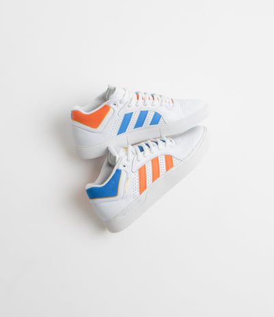 Adidas Tyshawn Shoes - FTWR White / Orange / Bluebird