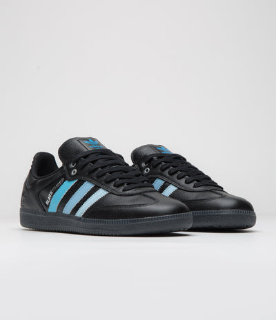 Adidas x Black Sheep x Charlotte FC Samba ADV Shoes - Core Black / FTWR White / Ice Blue