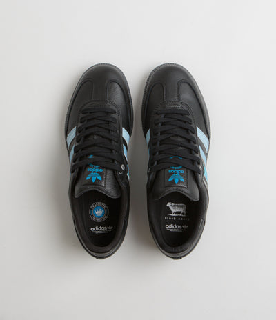 Adidas x Black Sheep x Charlotte FC Samba ADV Shoes - Core Black / FTWR White / Ice Blue