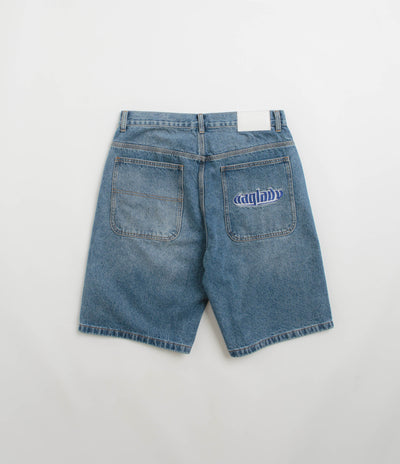 Baglady Warp Denim Shorts - Acid Wash