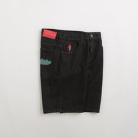 Baglady Warp Denim Shorts - Black thumbnail