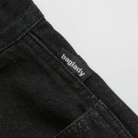 Baglady Warp Denim Shorts - Black thumbnail