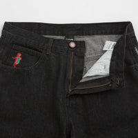 Baglady Warp Denim Shorts - Black thumbnail