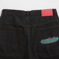 Baglady Warp Denim Shorts - Black thumbnail