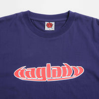 Baglady Warp Logo T-Shirt - Navy thumbnail