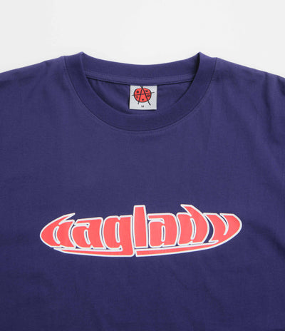 Baglady Warp Logo T-Shirt - Navy