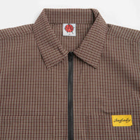 Baglady Workwear Polo Shirt - Brown Plaid thumbnail