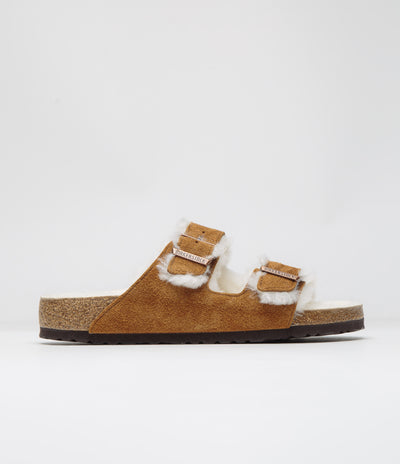 Birkenstock Arizona Shearling Sandals - Mink