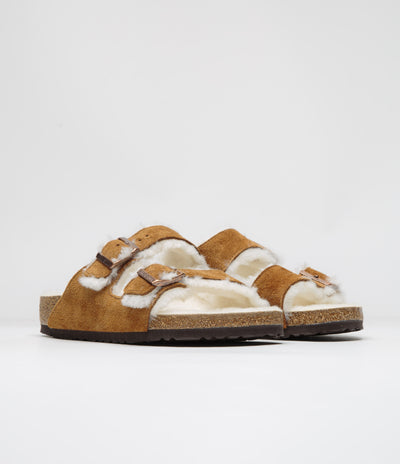 Birkenstock Arizona Shearling Sandals - Mink