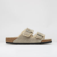 Birkenstock Arizona Shearling Sandals - Taupe thumbnail