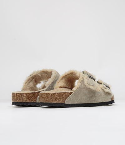 Birkenstock Arizona Shearling Sandals - Taupe