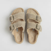 Birkenstock Arizona Shearling Sandals - Taupe thumbnail