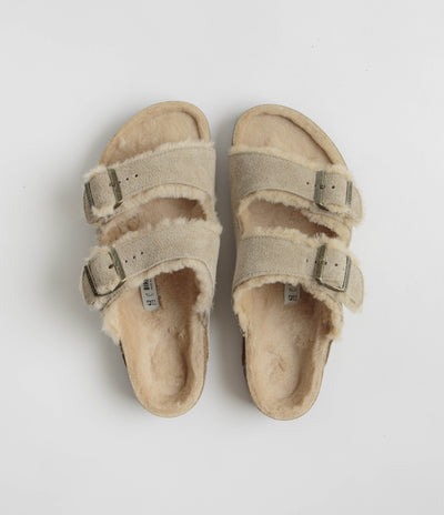 Birkenstock Arizona Shearling Sandals - Taupe