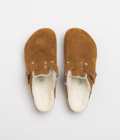 Birkenstock Boston Shearling Sandals - Mink