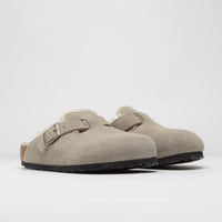 Birkenstock Boston Shearling Sandals - Taupe thumbnail