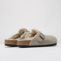 Birkenstock Boston Shearling Sandals - Taupe thumbnail