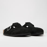 Birkenstock Boston Suede Sandals - Black / Black thumbnail