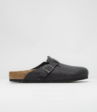 Birkenstock Boston Wool Sandals - Anthracite