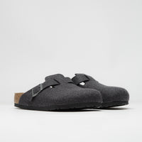 Birkenstock Boston Wool Sandals - Anthracite thumbnail