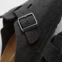 Birkenstock Boston Wool Sandals - Anthracite thumbnail