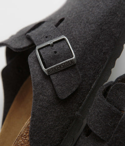 Birkenstock Boston Wool Sandals - Anthracite