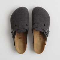 Birkenstock Boston Wool Sandals - Anthracite thumbnail