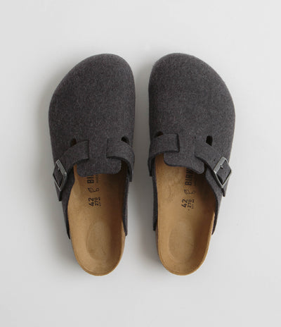 Birkenstock Boston Wool Sandals - Anthracite