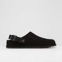 Birkenstock Lutry Narrow Premium Suede Sandals - Black thumbnail