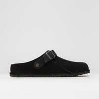 Birkenstock Lutry Narrow Premium Suede Sandals - Black thumbnail