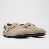 Birkenstock Tokio Shearling Sandals - Taupe thumbnail