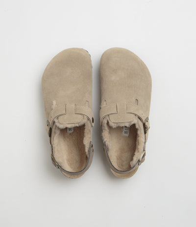 Birkenstock Tokio Shearling Sandals - Taupe