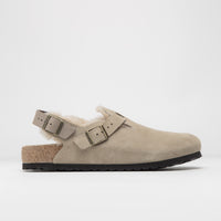 Birkenstock Tokio Shearling Sandals - Taupe thumbnail