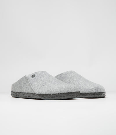 Birkenstock Zermatt Felt Slippers - Light Grey