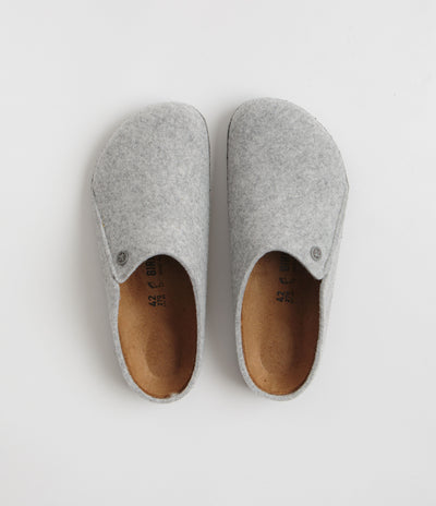 Birkenstock Zermatt Felt Slippers - Light Grey