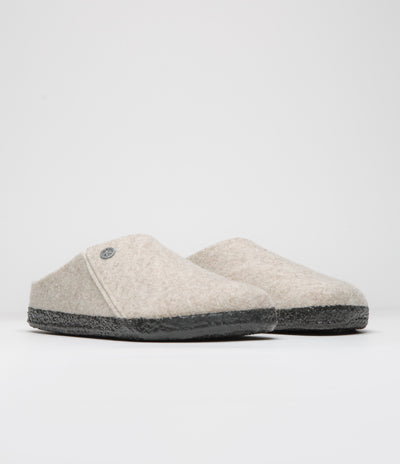 Birkenstock Zermatt Shearling Felt Slippers - Eggnog