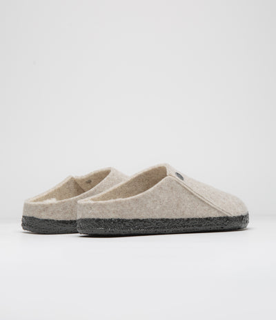 Birkenstock Zermatt Shearling Felt Slippers - Eggnog