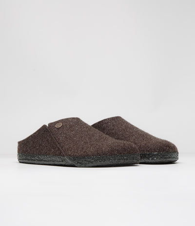 Birkenstock Zermatt Shearling Felt Slippers - Mocha