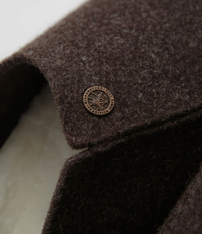 Birkenstock Zermatt Shearling Felt Slippers - Mocha