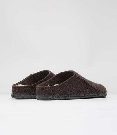 Birkenstock Zermatt Shearling Felt Slippers - Mocha