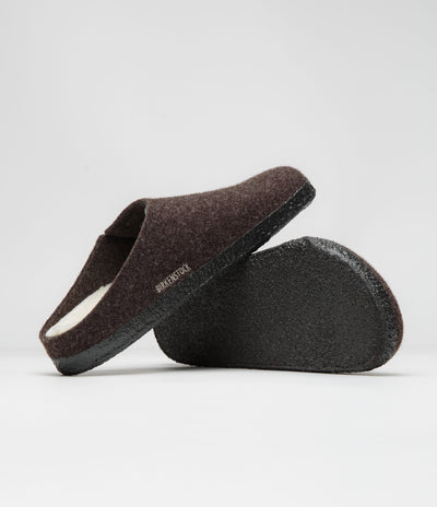 Birkenstock Zermatt Shearling Felt Slippers - Mocha