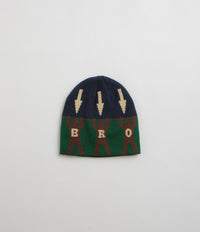 Bronze 56K Arrow Skully Beanie - Green