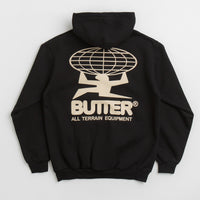 Butter Goods All Terrain Hoodie - Black / Peach thumbnail