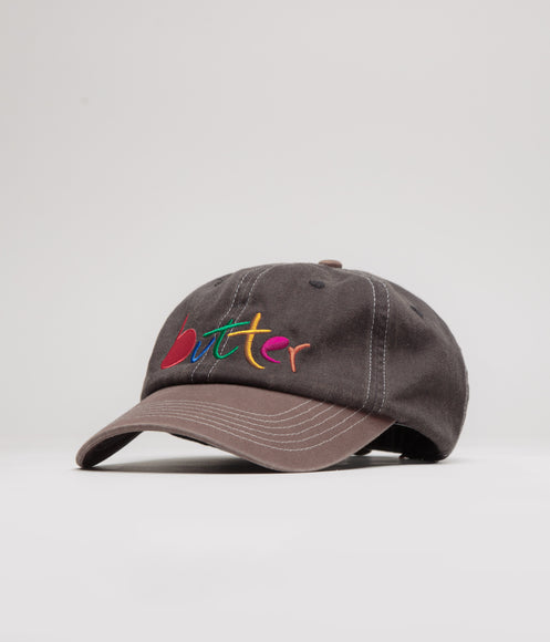 Butter Goods Art Cap - Charcoal / Redwood