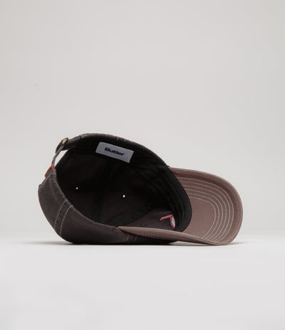 Butter Goods Art Cap - Charcoal / Redwood