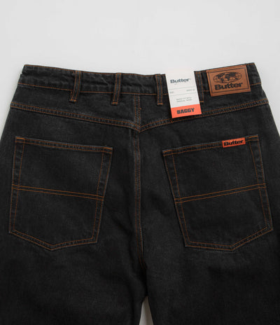 Butter Goods Baggy Denim Jeans - Washed Black