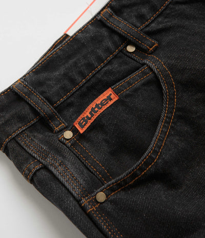 Butter Goods Baggy Denim Jeans - Washed Black