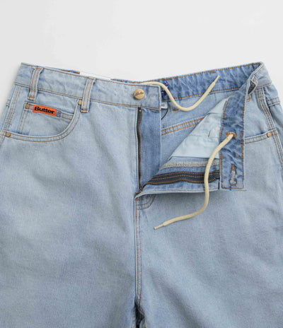 Butter Goods Baggy Denim Shorts - Light Blue