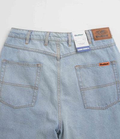 Butter Goods Baggy Denim Shorts - Light Blue