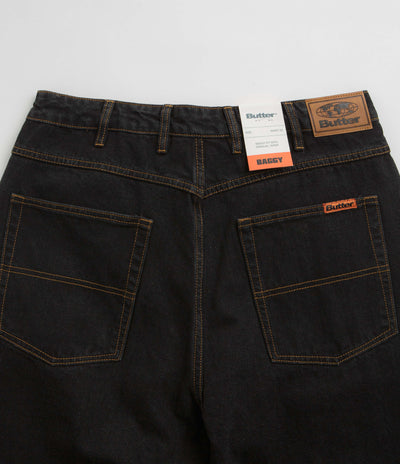 Butter Goods Baggy Jeans - Washed Black / Black