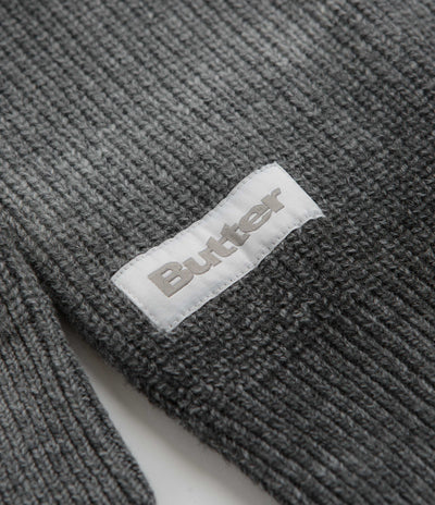 Butter Goods Beams Knit Sweatshirt - Charcoal